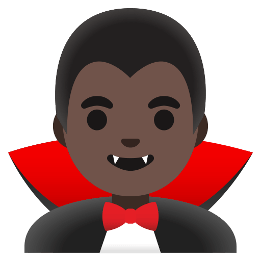 Dark-Skinned Male Vampire (Noto Emoji) Free Open-Source SVG Icon (Noto Emoji)