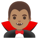 Medium Skin Tone Male Vampire Free Open-Source SVG Icon