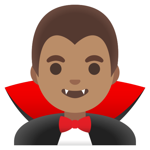 Medium Skin Tone Male Vampire Free Open-Source SVG Icon (Noto Emoji)