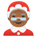 Mrs. Claus with Medium Dark Skin Tone (Noto Emoji) Free Open-Source SVG Icon