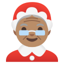 Mrs. Claus with Medium Skin Tone (Noto Emoji) Free Open-Source SVG Icon