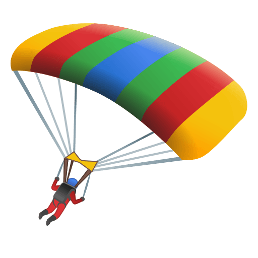 Parachute Emoji Free Open-Source SVG Icon (Noto Emoji)