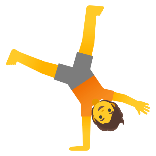 Person Cartwheeling (Noto Emoji) Free Open-Source SVG Icon (Noto Emoji)