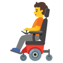 Person in Motorized Wheelchair Free Open-Source SVG Icon