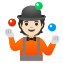 Person Juggling (Light Skin Tone) Free Open-Source SVG Icon