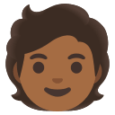 Medium Dark Skin Tone Person Free Open-Source SVG Icon