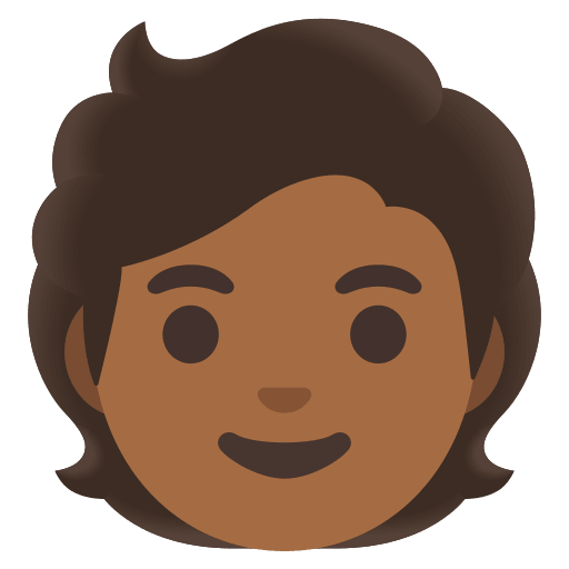 Medium Dark Skin Tone Person Free Open-Source SVG Icon (Noto Emoji)