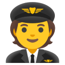 Pilot Character (Noto Emoji) Free Open-Source SVG Icon