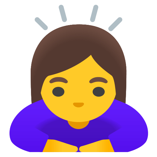 Woman Bowing Gesture Free Open-Source SVG Icon (Noto Emoji)