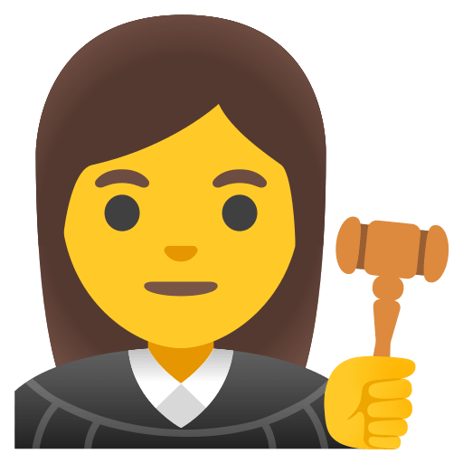 Woman Judge Free Open-Source SVG Icon (Noto Emoji)