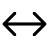 Bidirectional Arrow (24px) Free Open-Source SVG Icon