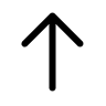 Upward Arrow (24px) Free Open-Source SVG Icon