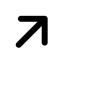 Arrow Pointing Upward to the Right (16) Free Open-Source SVG Icon (Octicons)