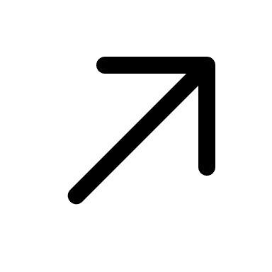 Upward Right Arrow (24px) Free Open-Source SVG Icon (Octicons)