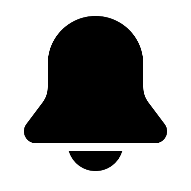 Filled Bell Notification (24px) Free Open-Source SVG Icon (Octicons)