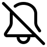 Bell Slash Notification (24) Free Open-Source SVG Icon