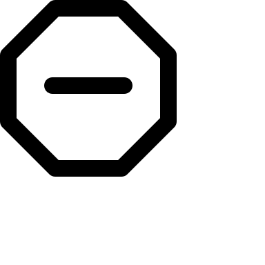 Blocked Symbol (16px) Free Open-Source SVG Icon (Octicons)