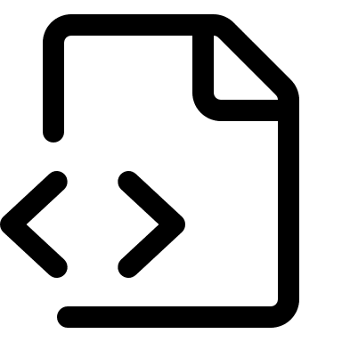 File with Code (24px) Free Open-Source SVG Icon (Octicons)