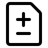 File Diff Comparison (24px) Free Open-Source SVG Icon