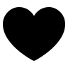 Filled Heart Symbol (24px) Free Open-Source SVG Icon