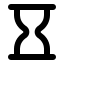 16-Pixel Hourglass Symbol (Octicons) Free Open-Source SVG Icon