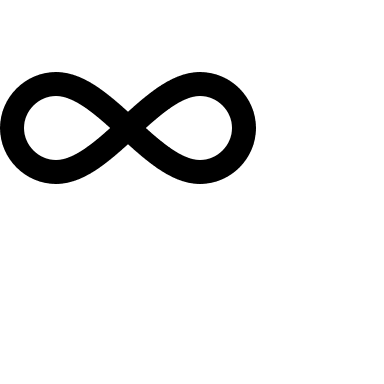 Infinity Symbol (16px) Free Open-Source SVG Icon (Octicons)