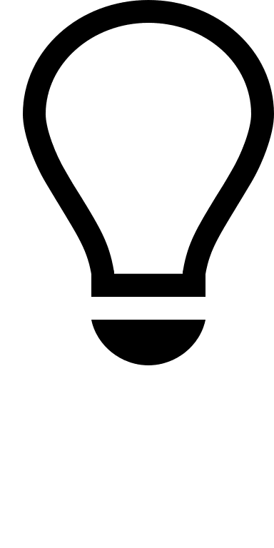 Light Bulb (Outline) Free Open-Source SVG Icon (Octicons)