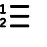 Ordered List (16) Free Open-Source SVG Icon