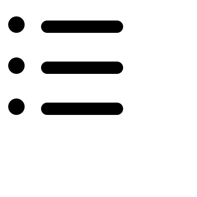 Unordered List (16) Free Open-Source SVG Icon (Octicons)