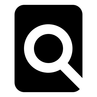 Article Search Tool Free Open-Source SVG Icon (OOUI)