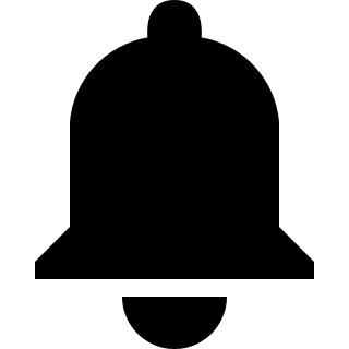 Notification Bell Free Open-Source SVG Icon (OOUI)