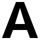 Bold Letter A Free Open-Source SVG Icon