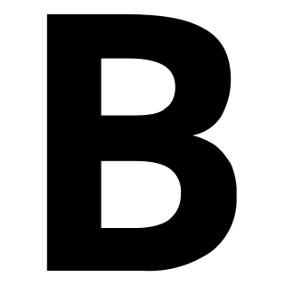 Bold Letter B (OOUI) Free Open-Source SVG Icon (OOUI)