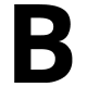 Bold Letter B (OOUI) Free Open-Source SVG Icon