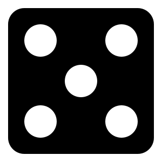 Dice Free Open-Source SVG Icon (OOUI)