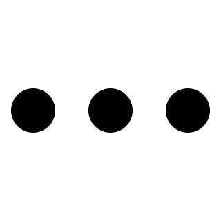 Ellipsis Symbol Free Open-Source SVG Icon (OOUI)