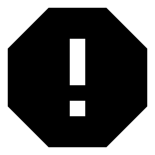 Error Notification Free Open-Source SVG Icon (OOUI)