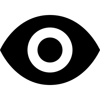 Eye Symbol Free Open-Source SVG Icon (OOUI)