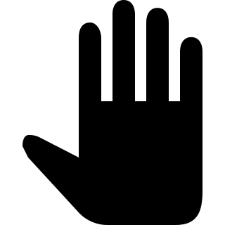 Hand Gesture Free Open-Source SVG Icon (OOUI)