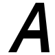 Italic Letter A Free Open-Source SVG Icon