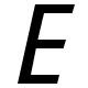 Italic Letter E Free Open-Source SVG Icon