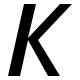 Italic Letter K Free Open-Source SVG Icon