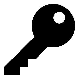 Key Symbol Free Open-Source SVG Icon (OOUI)