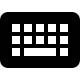 Keyboard Input Device Free Open-Source SVG Icon