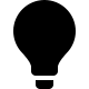 Lightbulb Symbol Free Open-Source SVG Icon