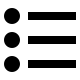 Bullet List (Left to Right) Free Open-Source SVG Icon