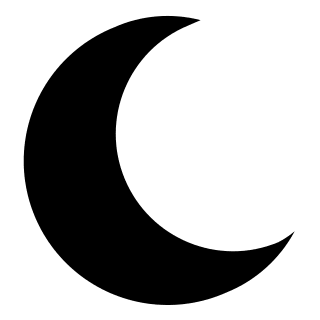 Moon Symbol Free Open-Source SVG Icon (OOUI)