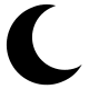 Moon Symbol Free Open-Source SVG Icon