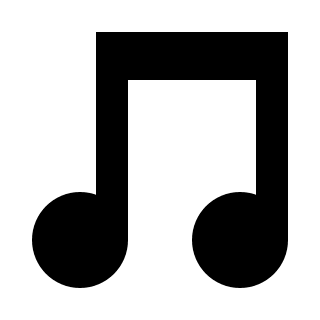 Musical Score Sheet Free Open-Source SVG Icon (OOUI)