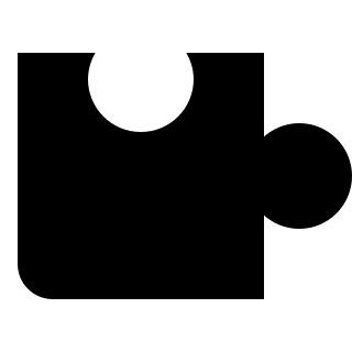 Left-To-Right Puzzle Piece Free Open-Source SVG Icon (OOUI)